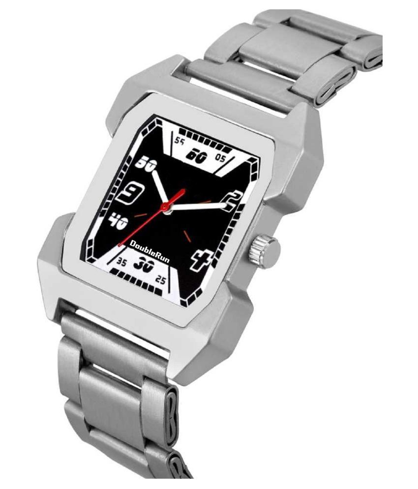 DoubleRun New Fancy Black Square Dial Watch For Boys And Mens DR_68