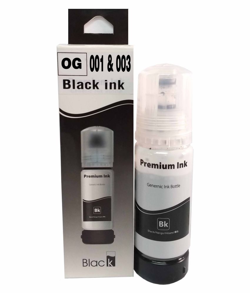 OG 001 & 003 Black Single Ink bottle for Ink Refill Black for Epson 001