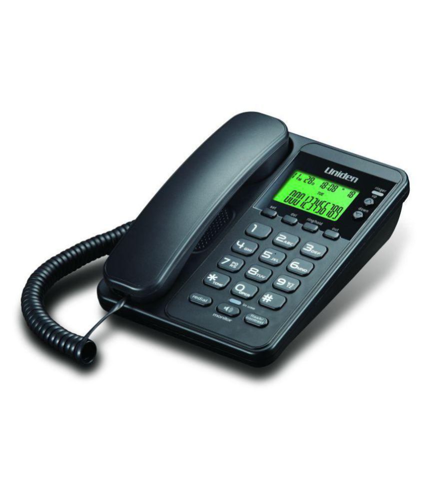 Buy Uniden AS6404 Corded Landline Phone ( Black ) Online at Best Price