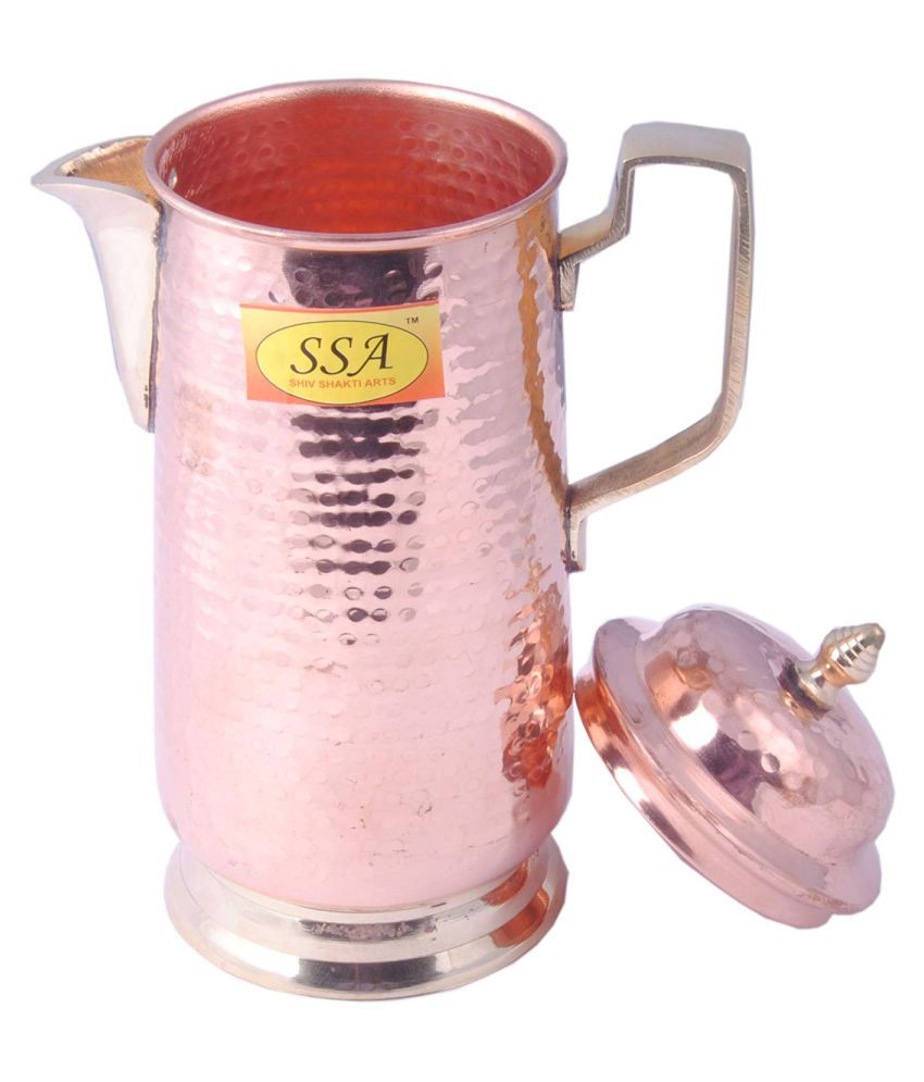 Shiv Shakti Arts Copper Matka 7 Litre 3 Pcs Jug and Glass Combo: Buy
