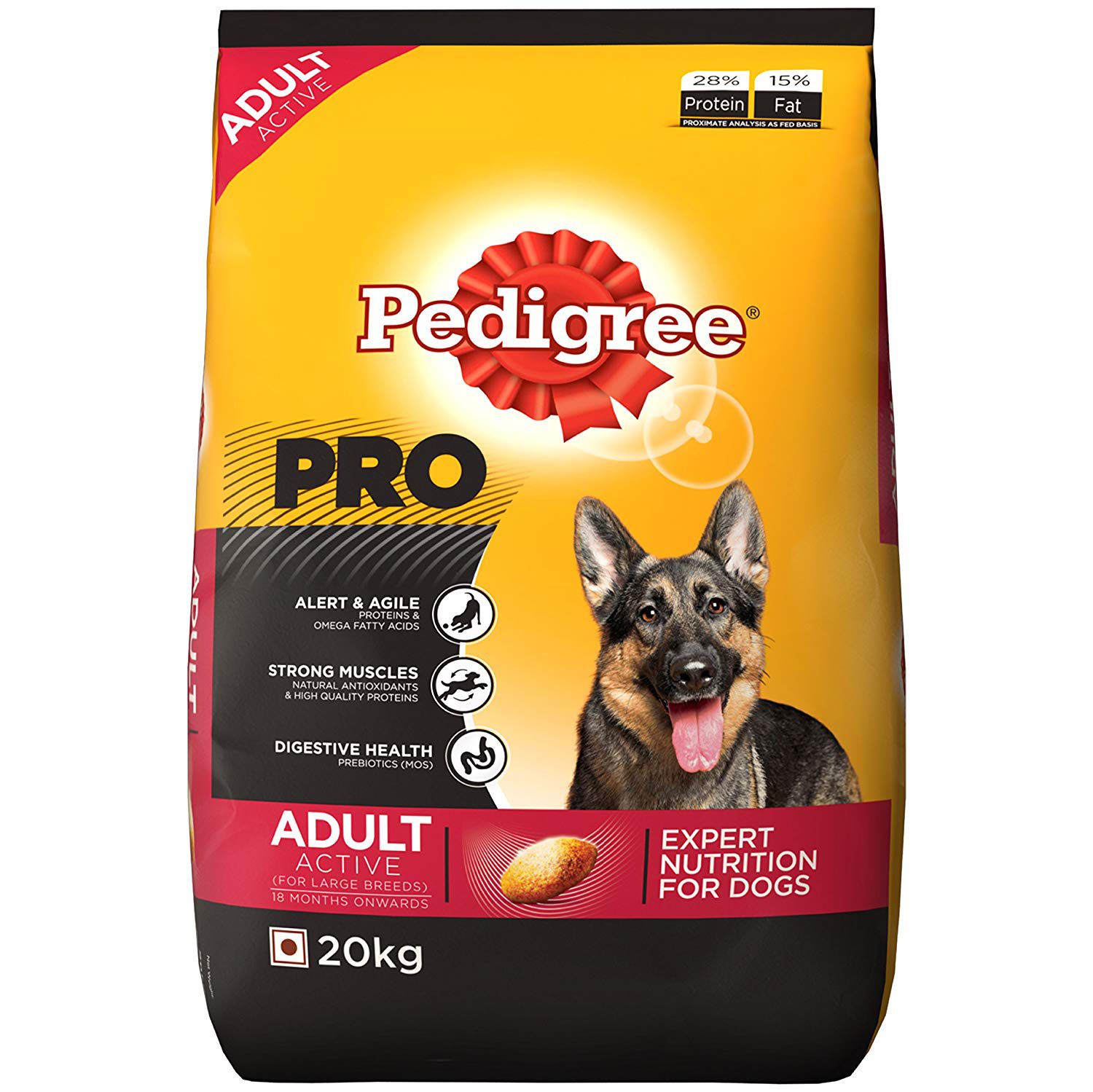 Pedigree PRO Expert Nutrition Dry Food for Active Adult