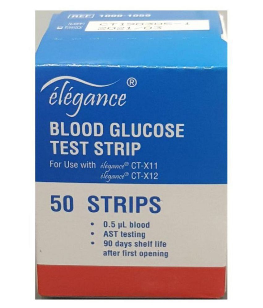 elegance glucometer strips