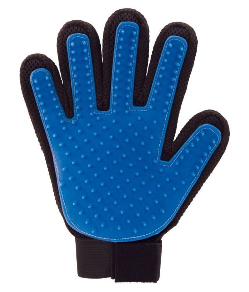     			The pet Grooming Deshedding Brush Glove (Blue), Dog Accessories