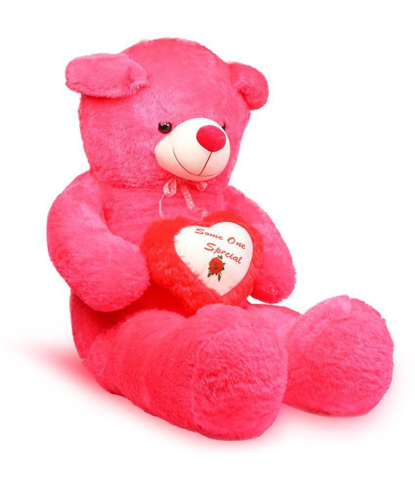 Aafreen Stuffed Teddy Bear For Kids Pink Height 140 Cm 4 5ft