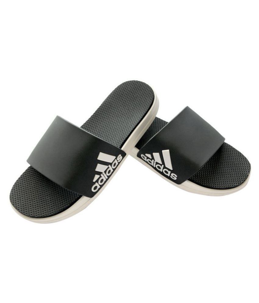adidas black thong flip flop