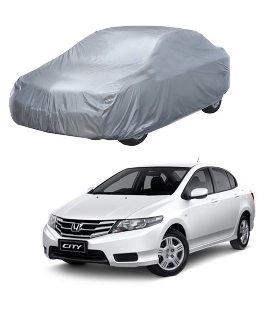     			Autoretail Silver Color Dust Proof Car Body Polyster Cover Without Mirror Pocket Polyster For Honda City