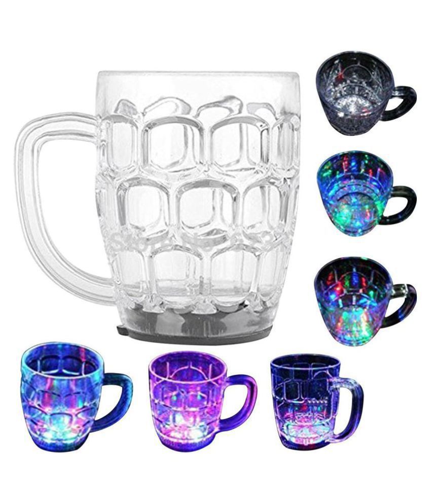 De Ultimate Crystal 7 LED Light Mug Tea Cup 1 Pcs (200) ml