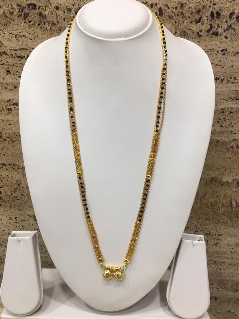 Digital Dress Women's Mangalsutra 26-inch Length Gold