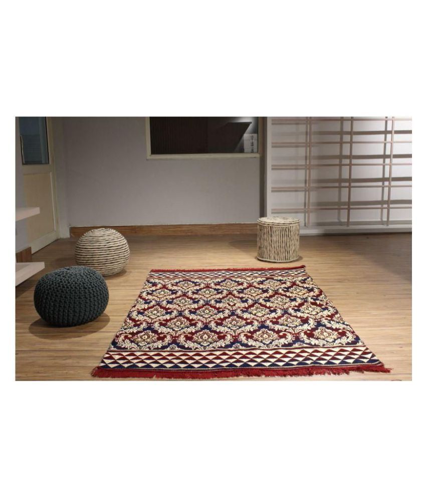Kanha Overseas Multi Velvet Carpet Contemporary 5x7 Ft Buy Kanha