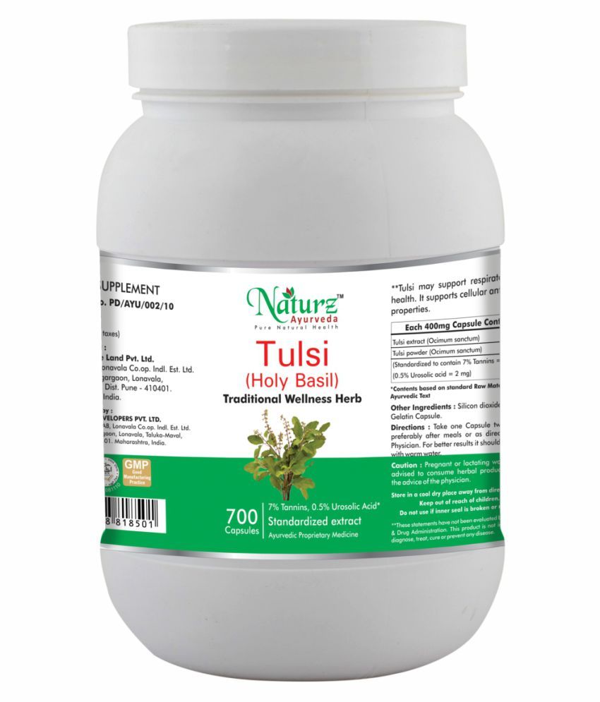 Naturz Ayurveda Tulsi 700 Capsule 400 mg: Buy Naturz Ayurveda Tulsi 700 ...