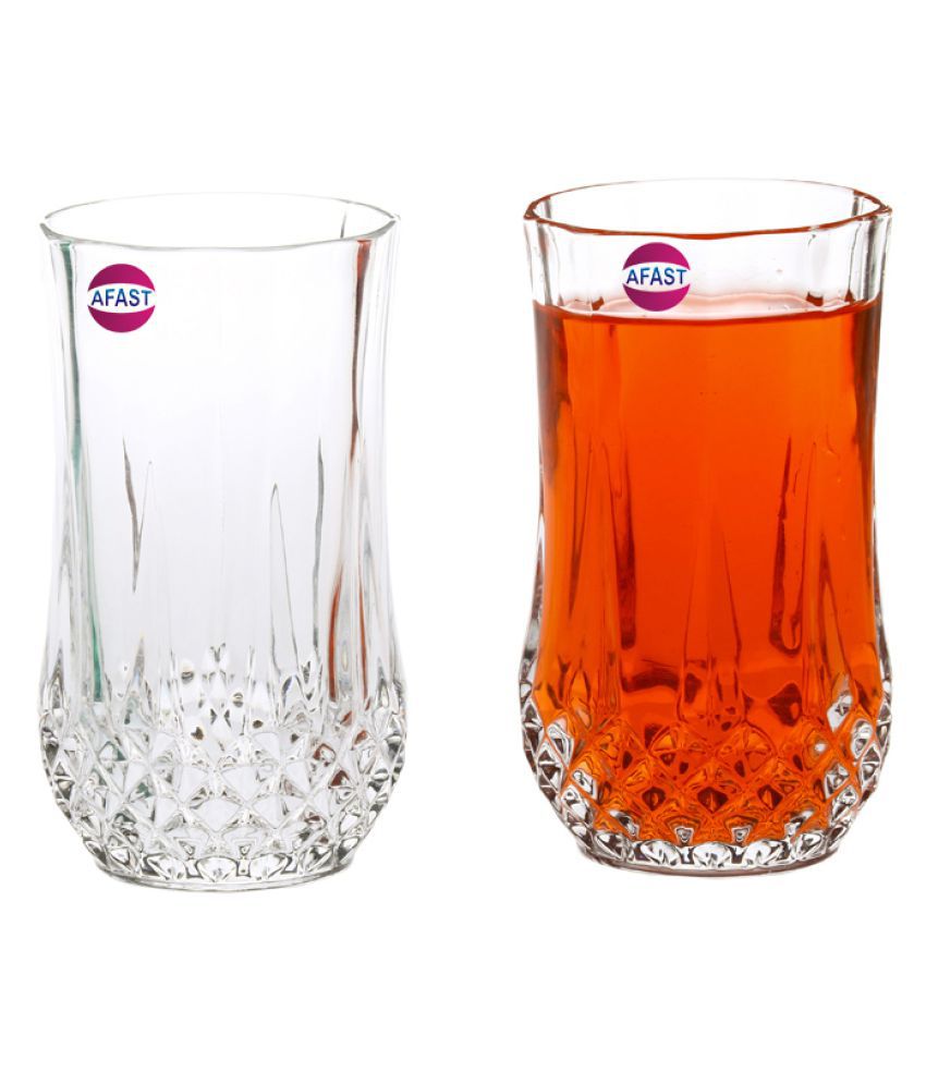     			Somil Water/Juice  Glasses Set,  350 ML - (Pack Of 2)