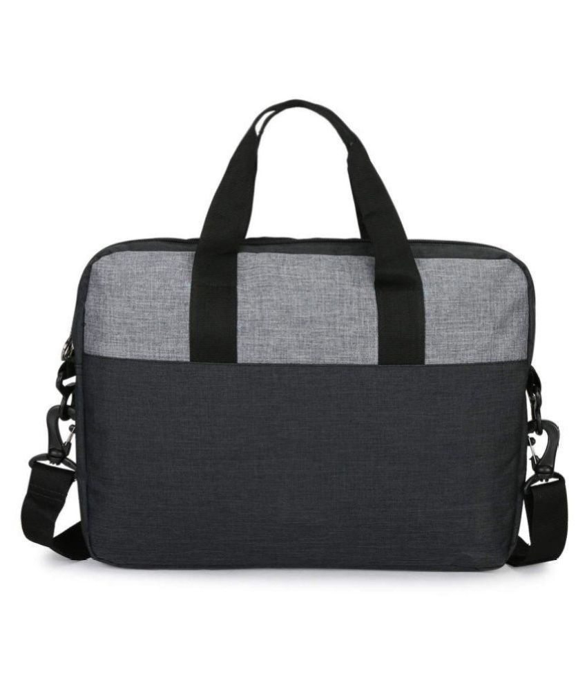 Yark Grey Fabric Office Bag - Buy Yark Grey Fabric Office Bag Online at ...