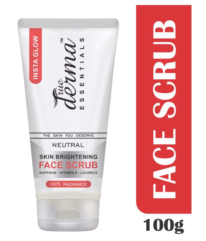 True Derma Essentials Insta Glow Skin Brightening Facial Scrub 100 gm ...