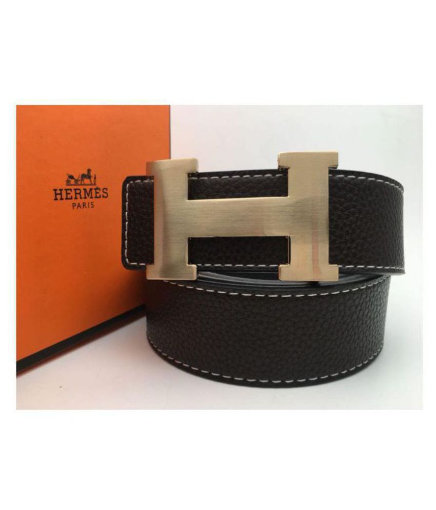 Hermes Black Leather Casual Belt: Buy Online at Low Price in India - Snapdeal
