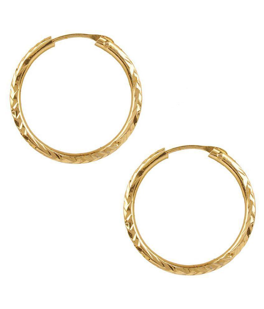 Shining Jewel Gold Bali Hoop Earrings For Women Sj 1483 Shining Jewel Gold Bali Hoop Earrings For Women Sj 1483