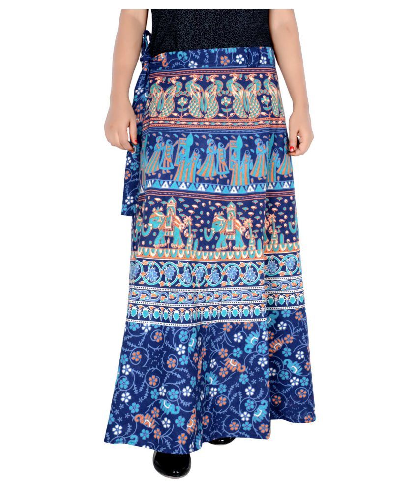     			Sttoffa Cotton Wrap Skirt - Turquoise