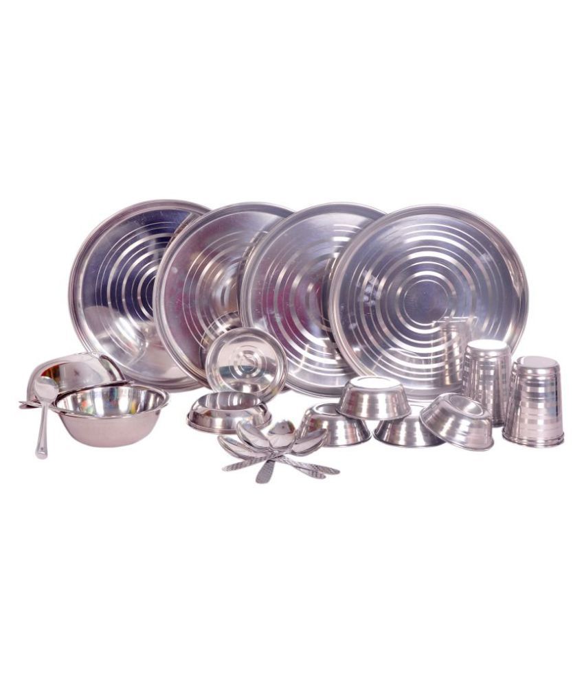     			Dynore Stainless Steel Dinner Set of 24 Pieces