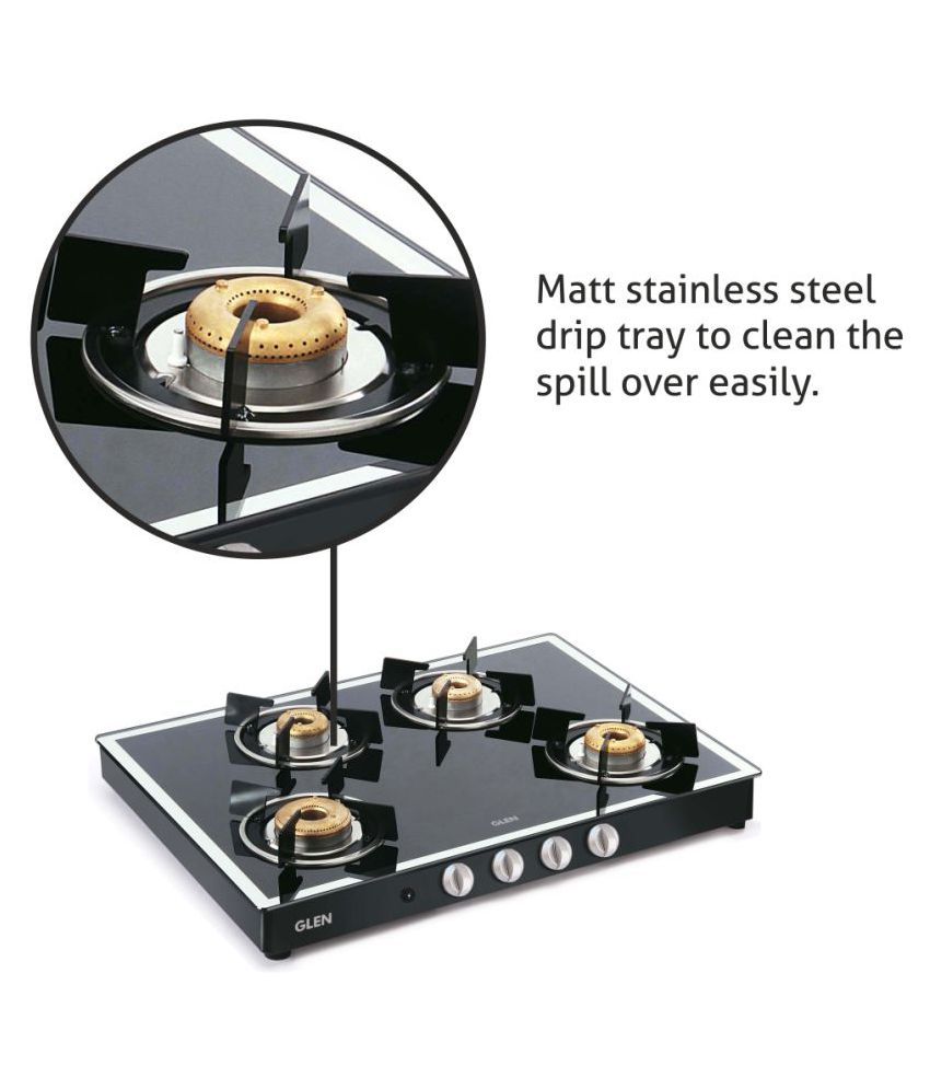 Glen 1048GT FBM Black 4 Burner Auto Gas Stove Price in India Buy Glen
