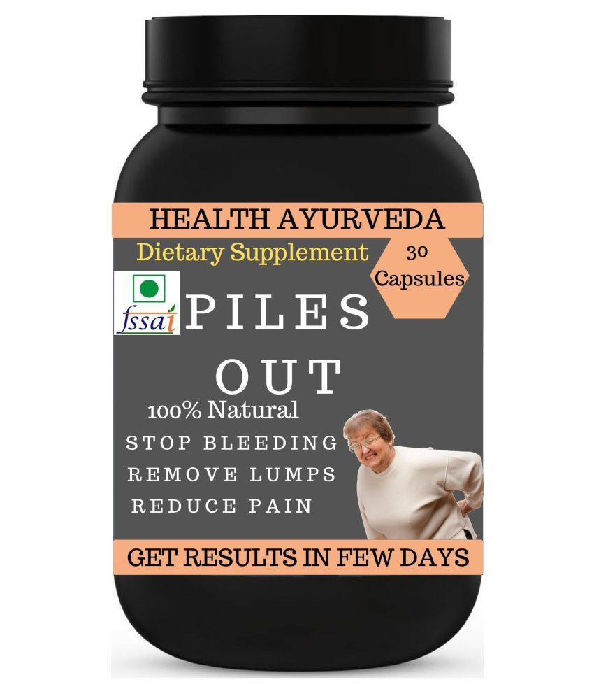     			Health Ayurveda Piles Out | Ayurvedic Piles Cure Capsule 30 No.S Pack of 1