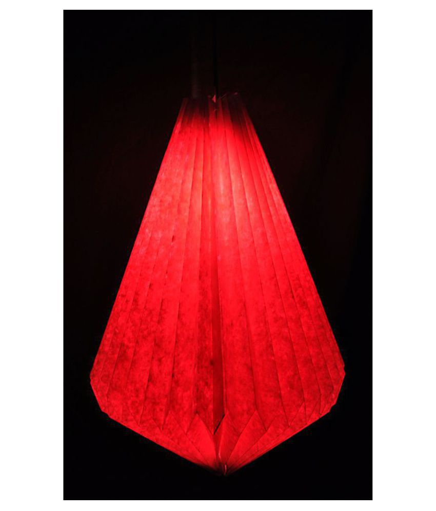 Lal Haveli Paper Decorative Hanging Lantern Ceiling Lamp Pendant Pink Pack Of 1