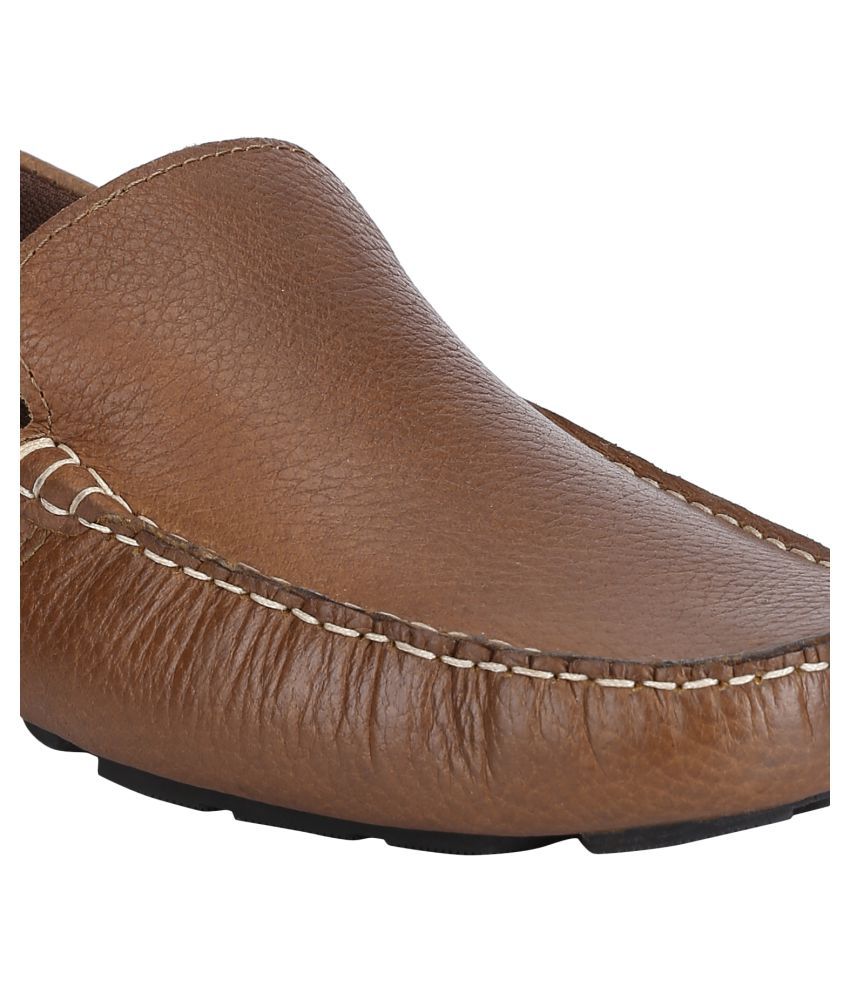 redtape brown loafers