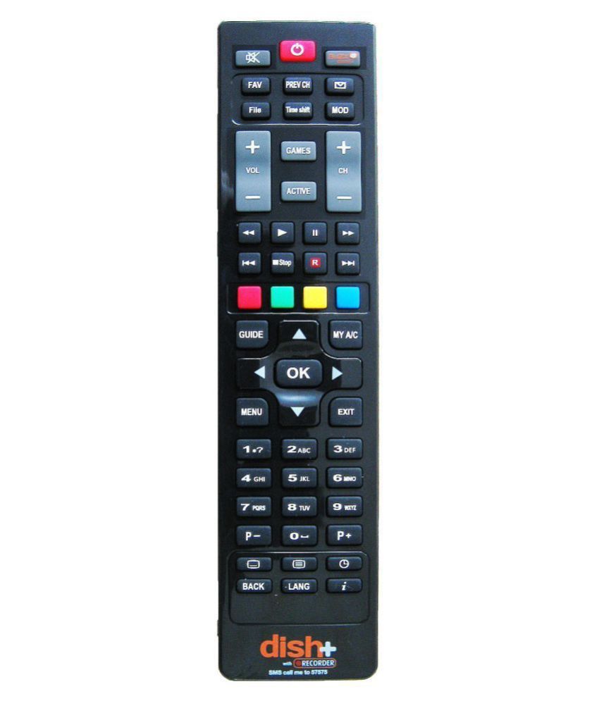     			MILLIMAX sp-1244 TV Remote Compatible with dish tv recorder remote