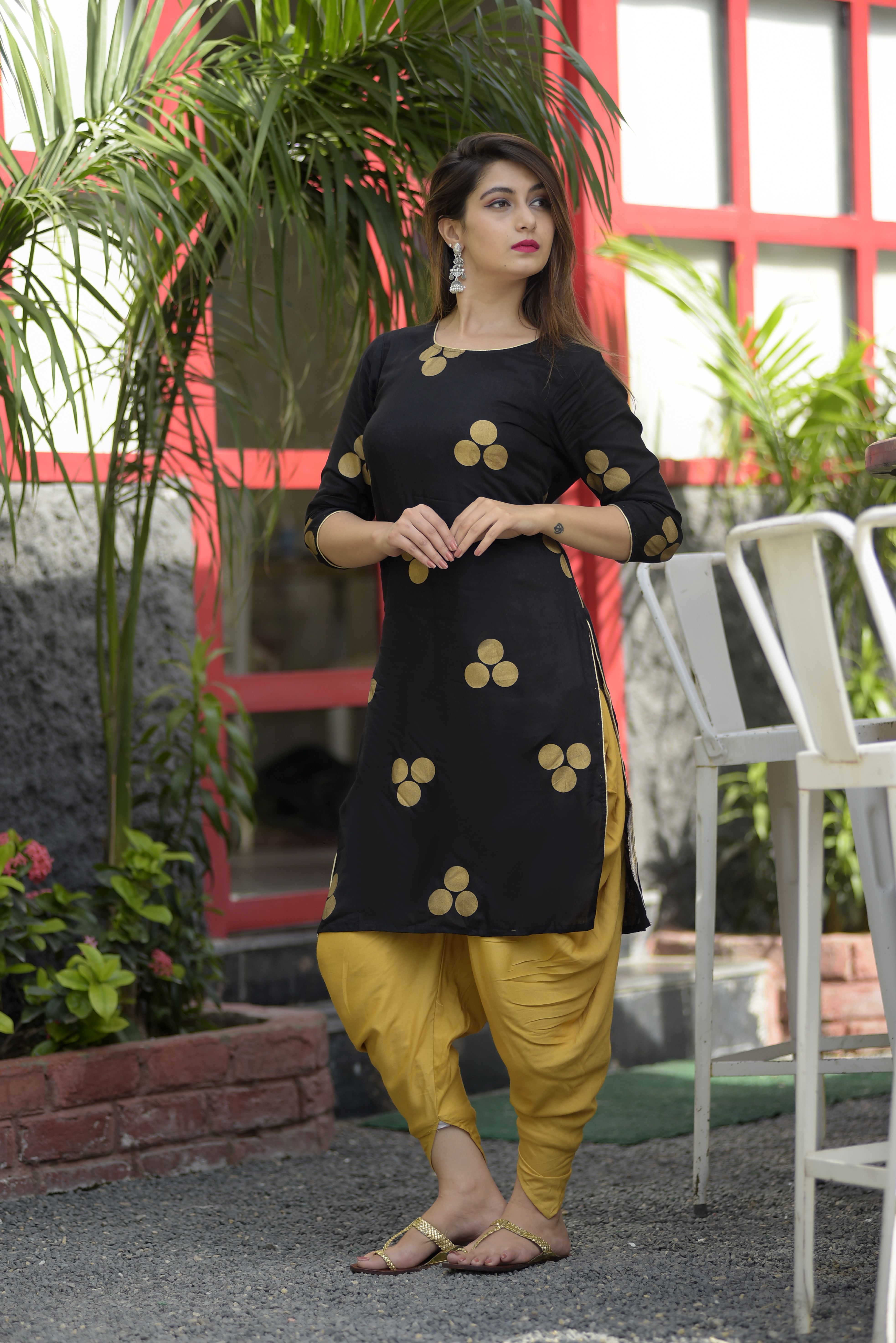 dhoti kurti style