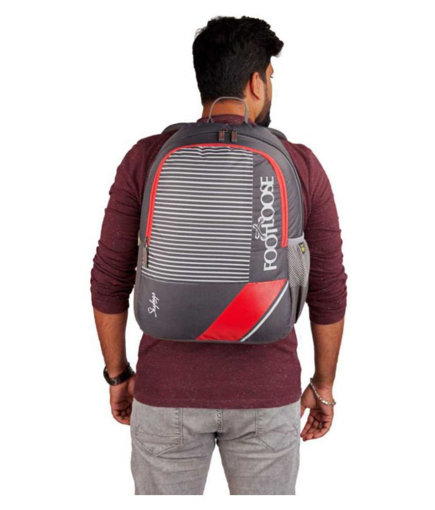skybags printed backpack