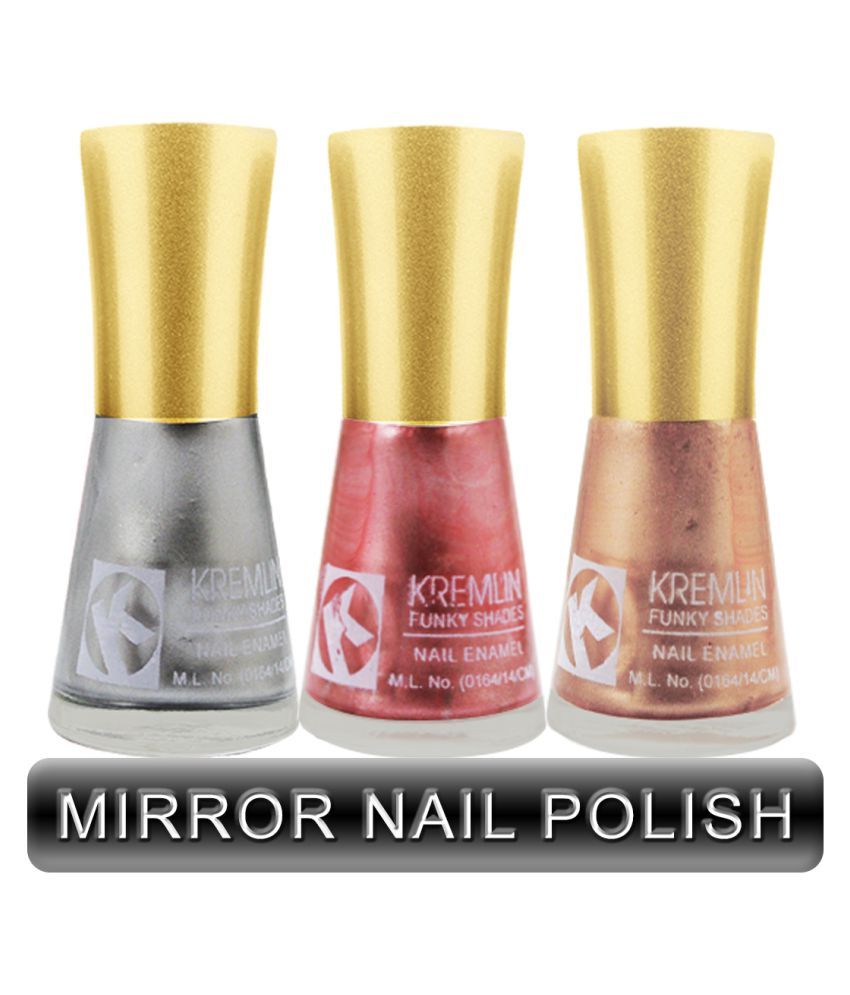 Kremlin Premium Quality Mirror Finish Nail Polish Multi Natural Pack of