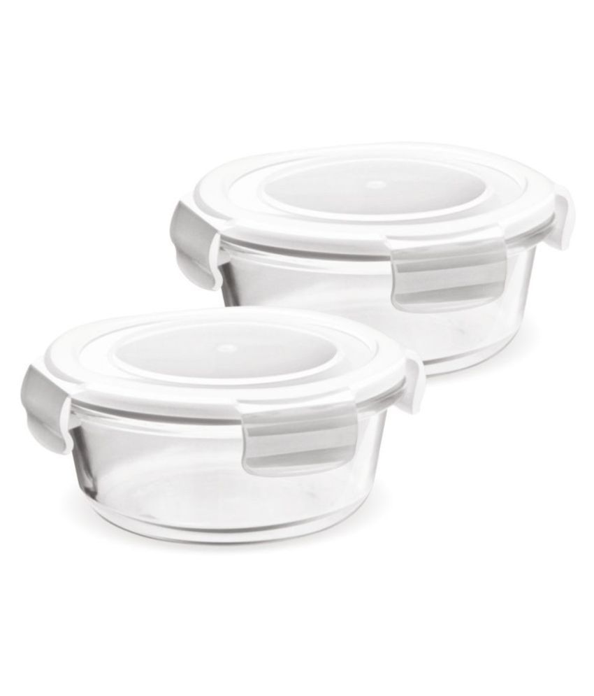 Treo By Milton STORE FRESH ROUND Glass Food Container Set of 2 380 mL