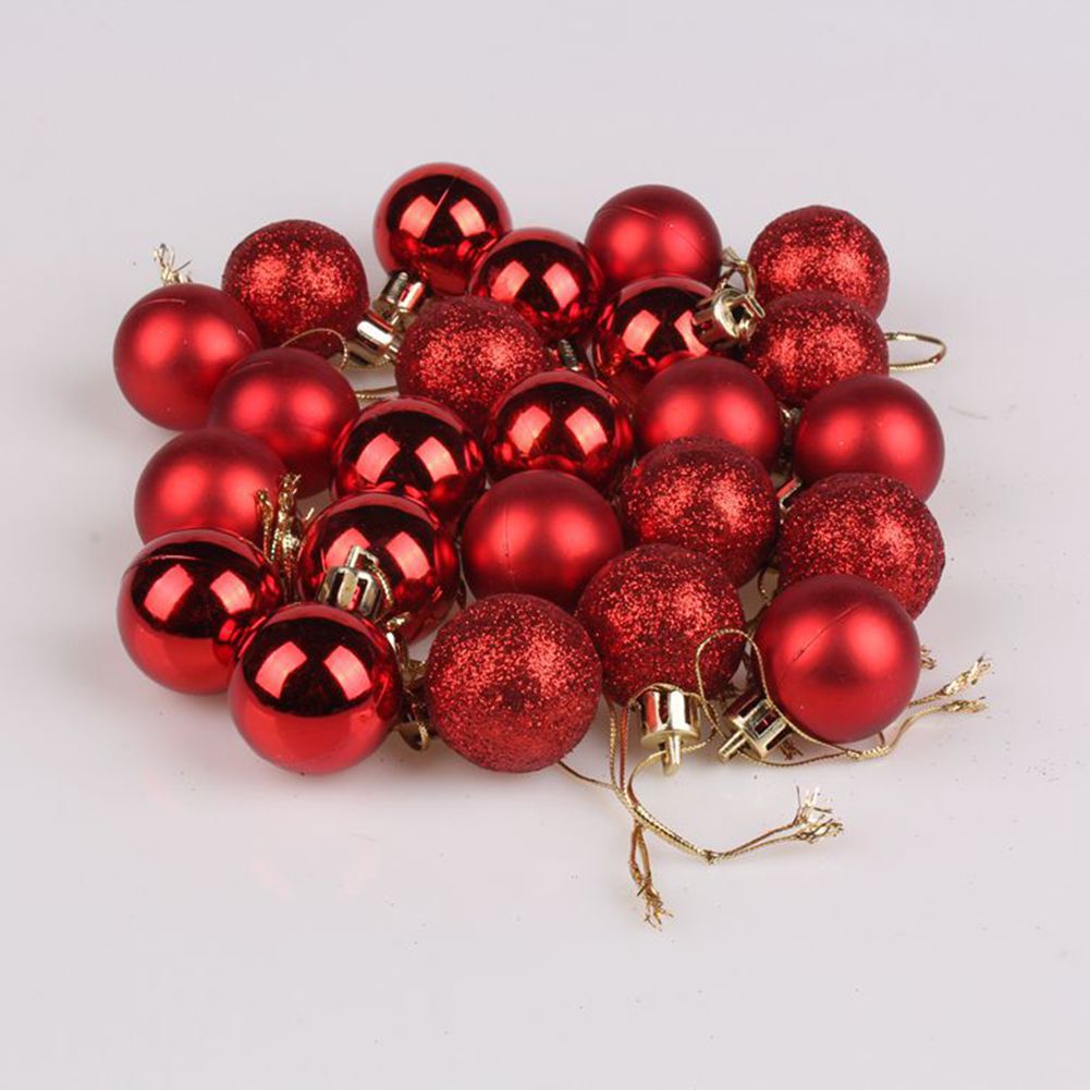 Christmas Tree Decoration Ball 3cm 24pcs Christmas Xmas Tree Party