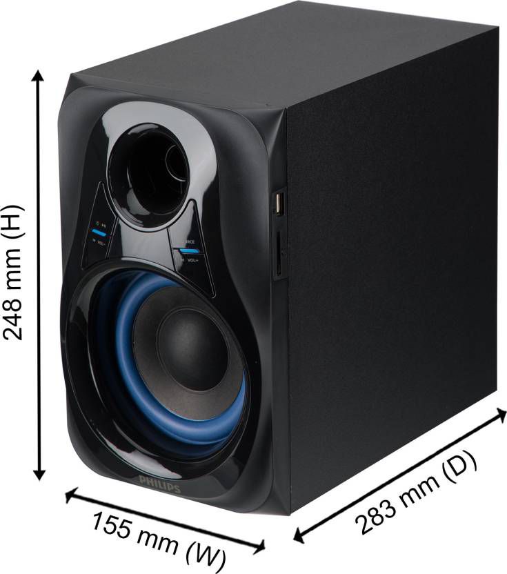 Buy Philips INMMS2580B/94 2.1 30 watt Bluetooth woofer Speakers Black