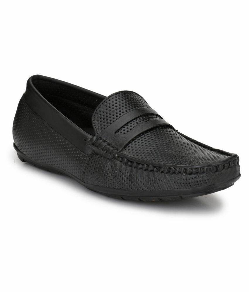 mens black loafers 10.5