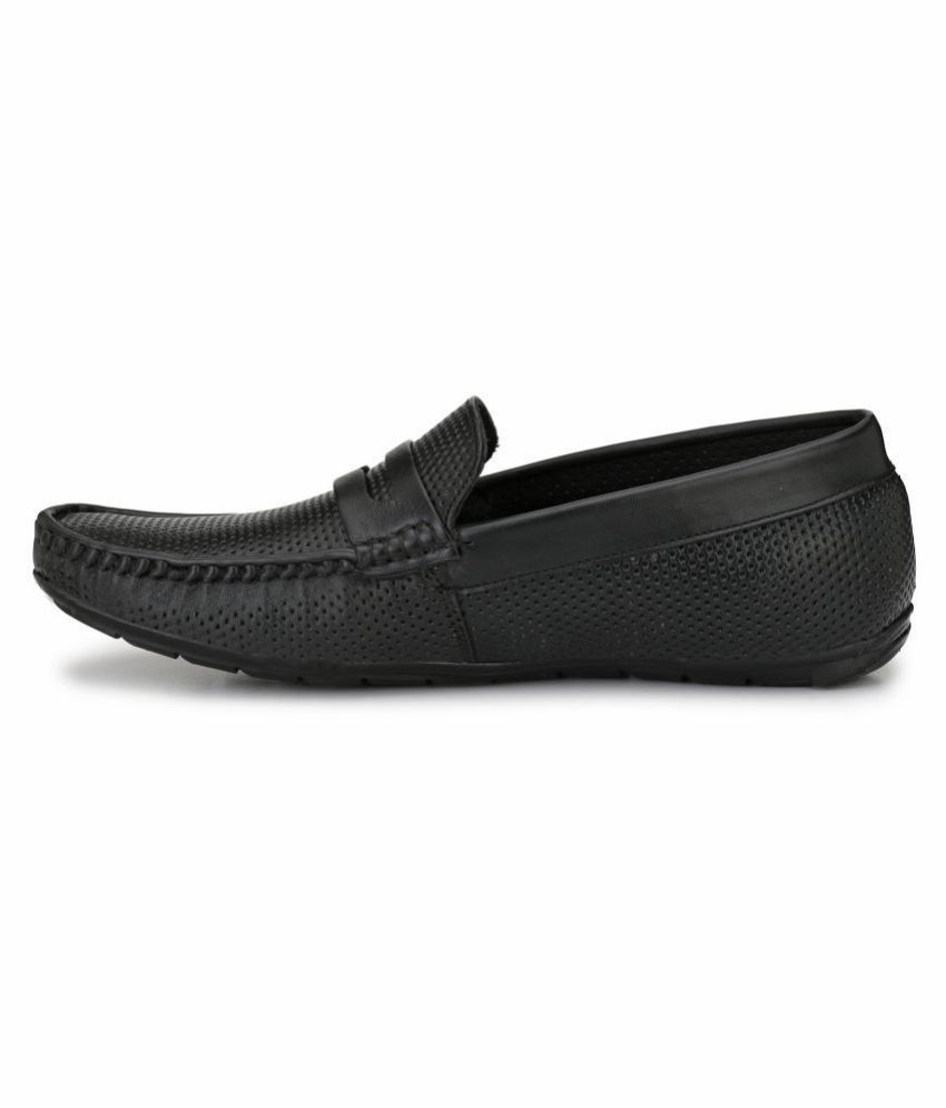 mens black loafers 10.5