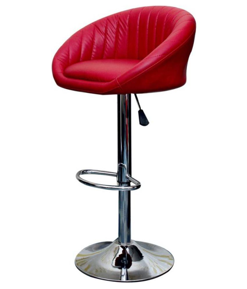 Download 6creative Leatherette Bar Stool (Finish Color - Red) - Buy ...
