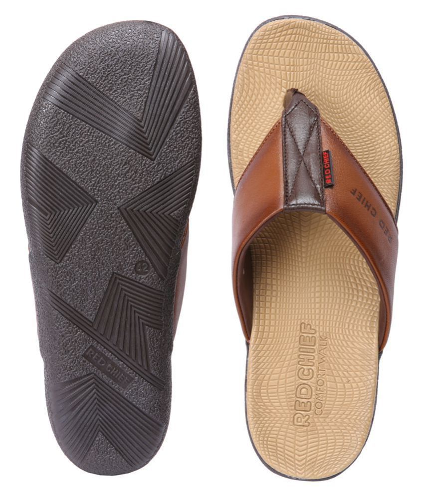 Red Chief Tan Leather Slippers Price in India- Buy Red Chief Tan Leather  Slippers Online at Snapdeal