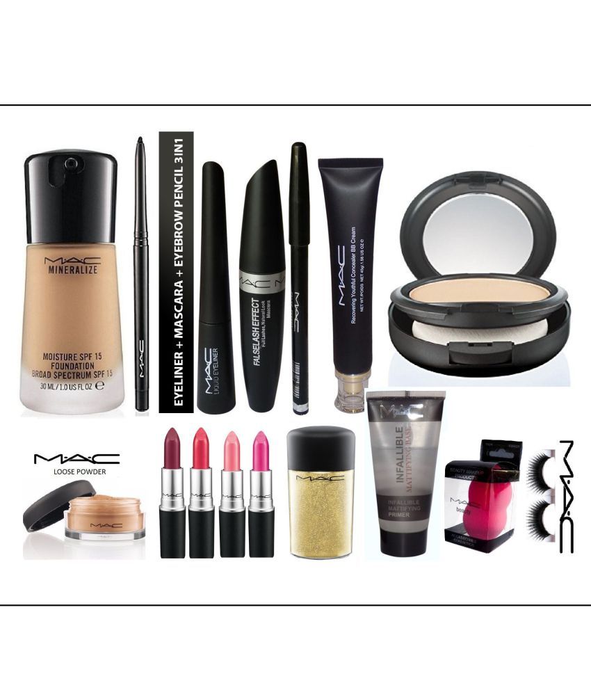 RetailWorld Complete Ultimate Bridal Make up Kit of 16 Items Face Pack