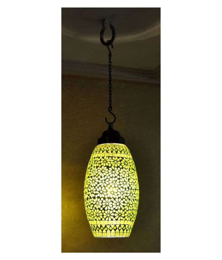 Lal Haveli Glass Mosaic Glass Hanging Lamp Night Light Pendant