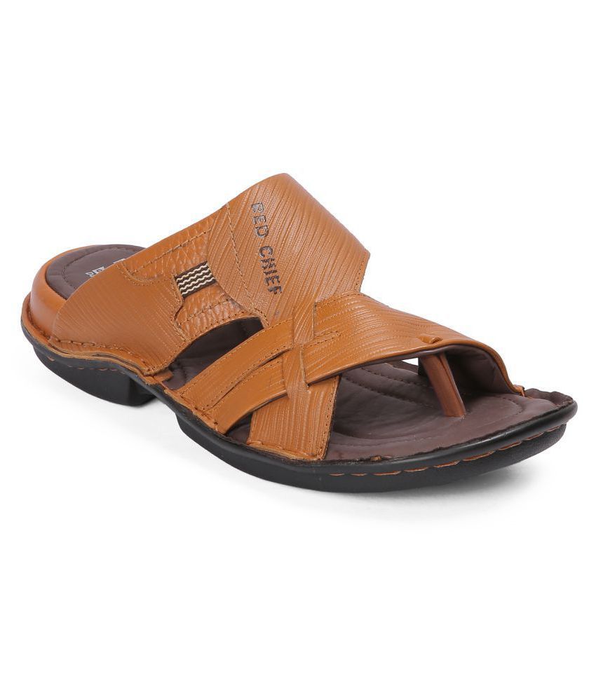 red chief tan slippers