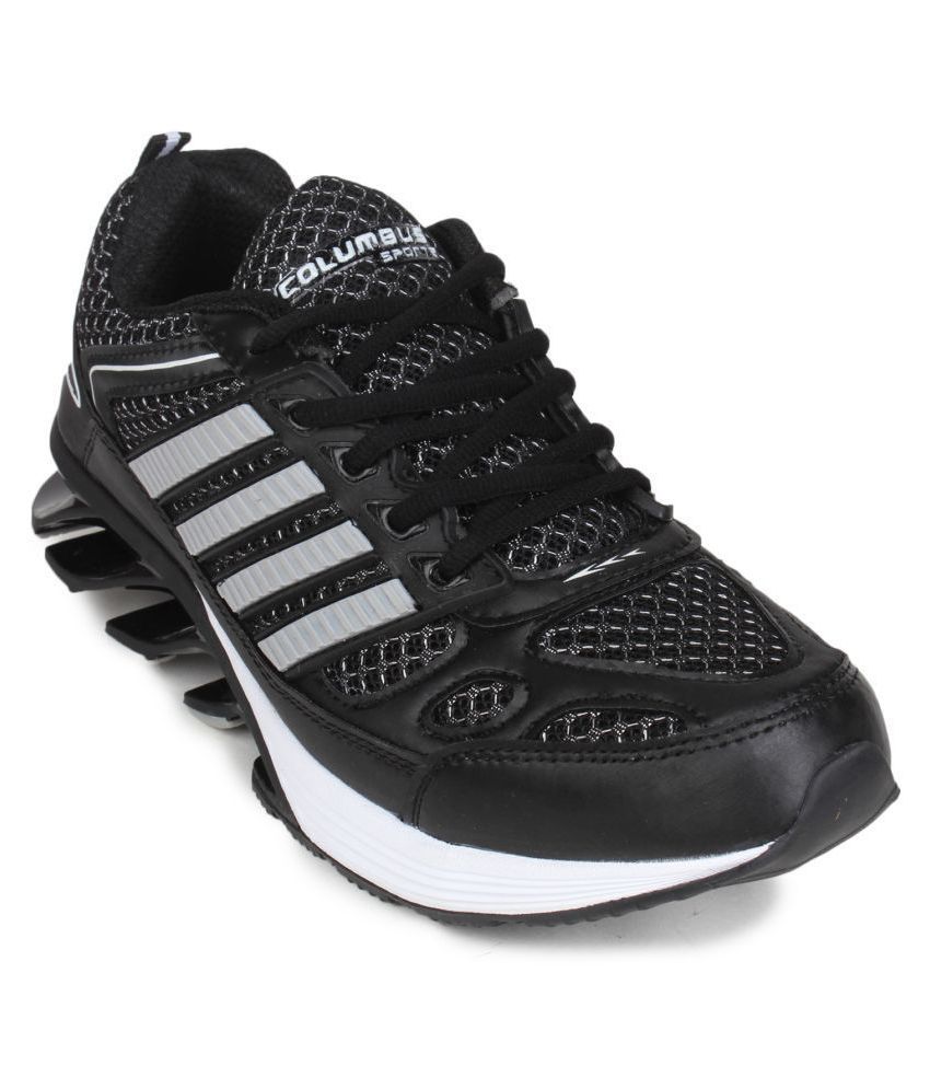 columbus black running shoes