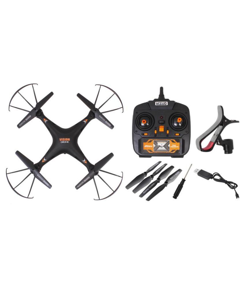 skott Vision Drone with WiFi Camera 2 MP, with USB Charger and Remote Controller (black) Buy