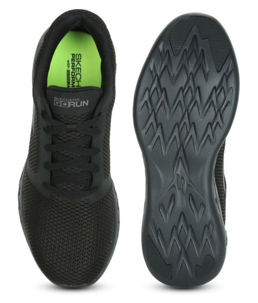 Skechers GO RUN 600 - REFINE Black Running Shoes - Buy Skechers GO RUN 600 - REFINE Black 