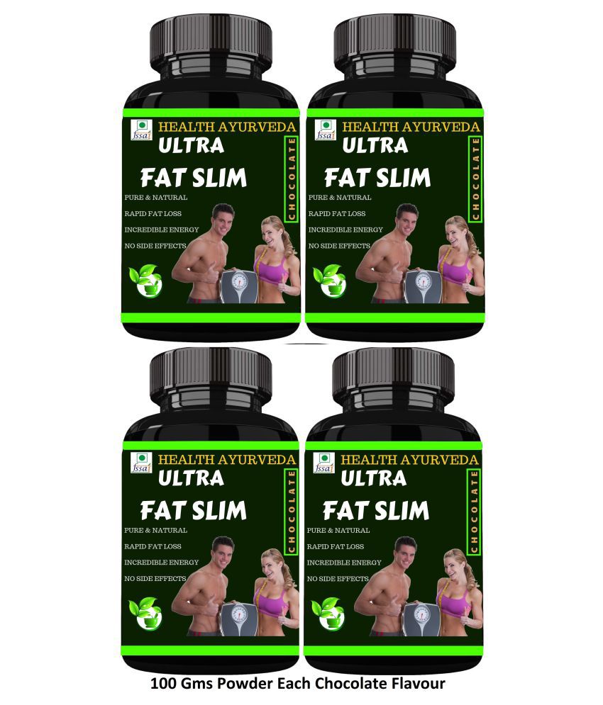     			Health Ayurveda Ultra Fat Slim Chocolate Flavour Powder 400 gm Pack Of 4