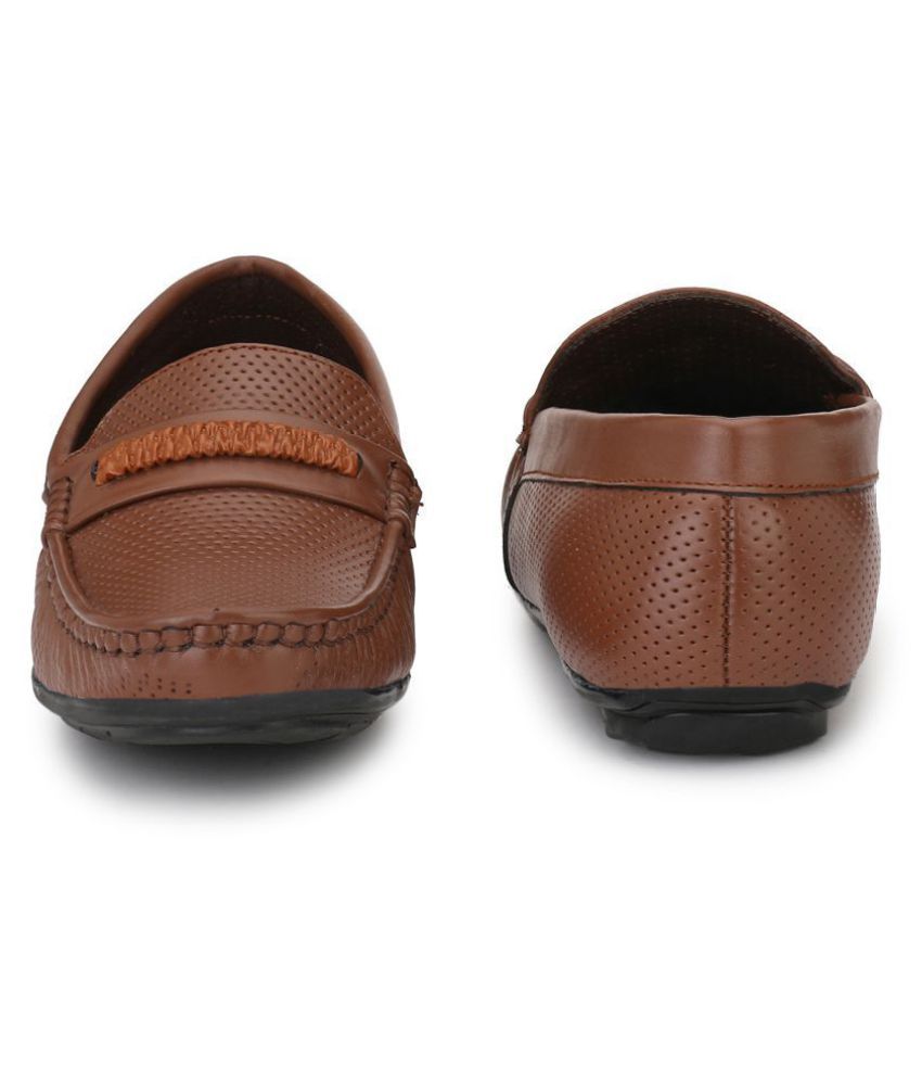 formal brown loafers