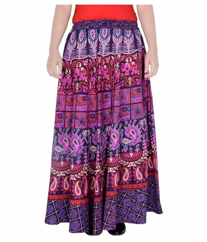     			Sttoffa Cotton Wrap Skirt - Purple