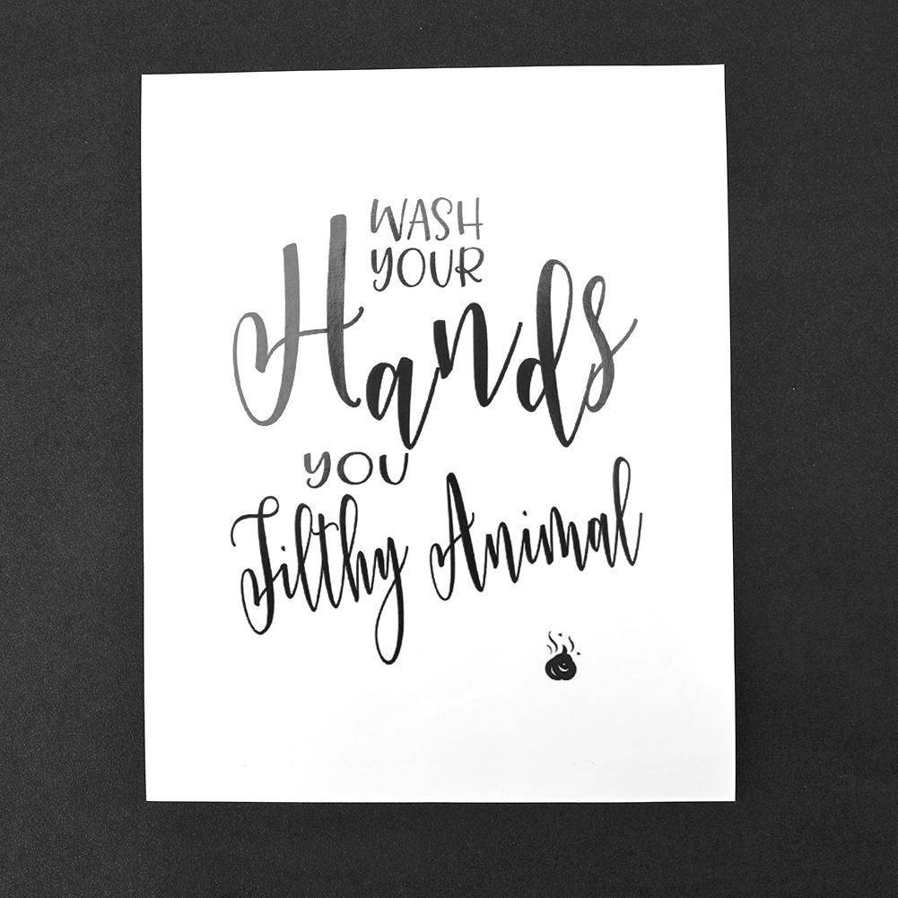 4pcs Funny Bathroom Quotes Sign Stickers Typography 4pcs Funny Bathroom Quotes Sign Stickers Typography