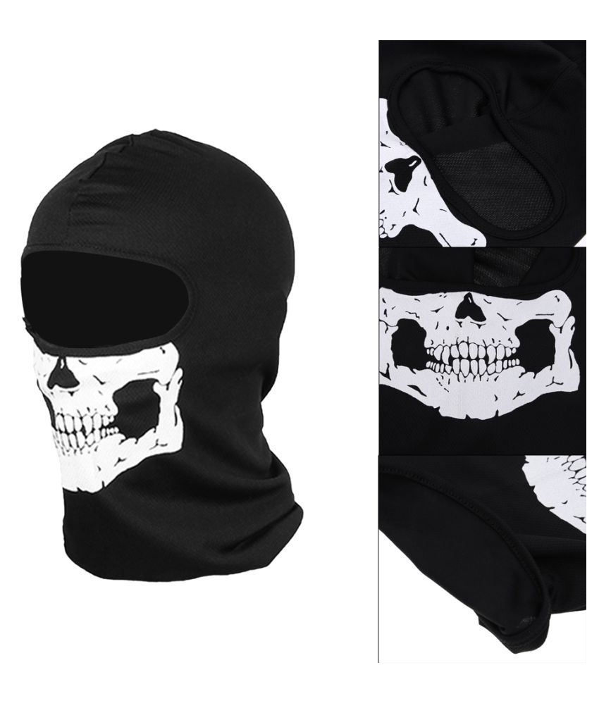 Swiftswan Skull Balaclava Traditional Face Protective Head Cover Mask Gator Black NWT 