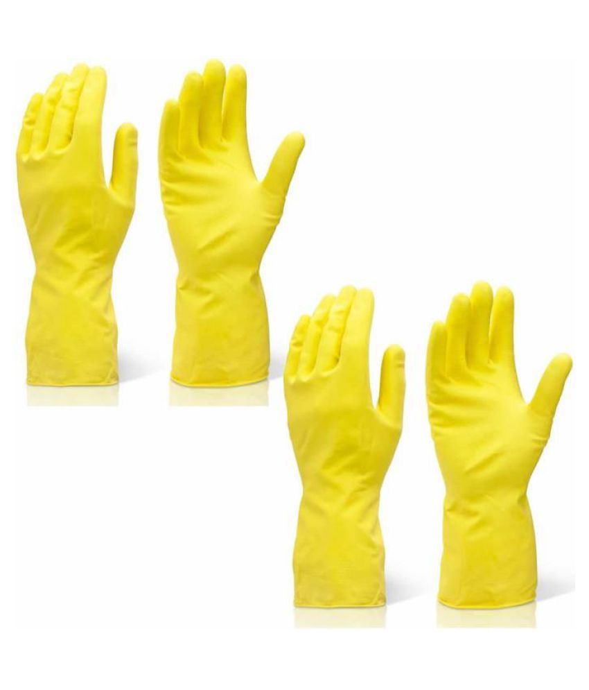 SellnShip Rubber Medium Cleaning Glove 4 Gloves (2 Pairs) Buy