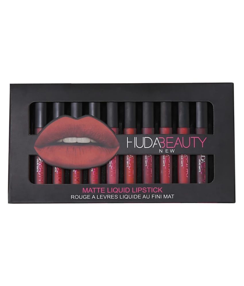 Huda Beauty Huda Beauty Liquid Lipstick Red Red Spf 3 Pack Of 10 480 G