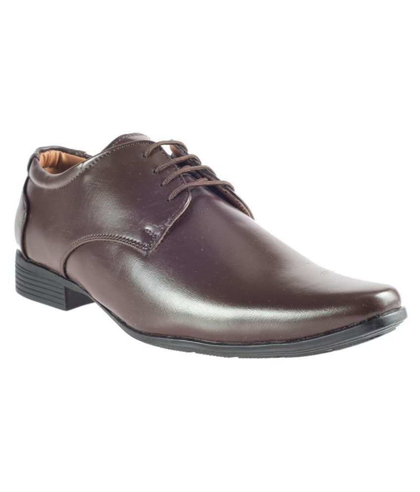 khadim brown formal shoes